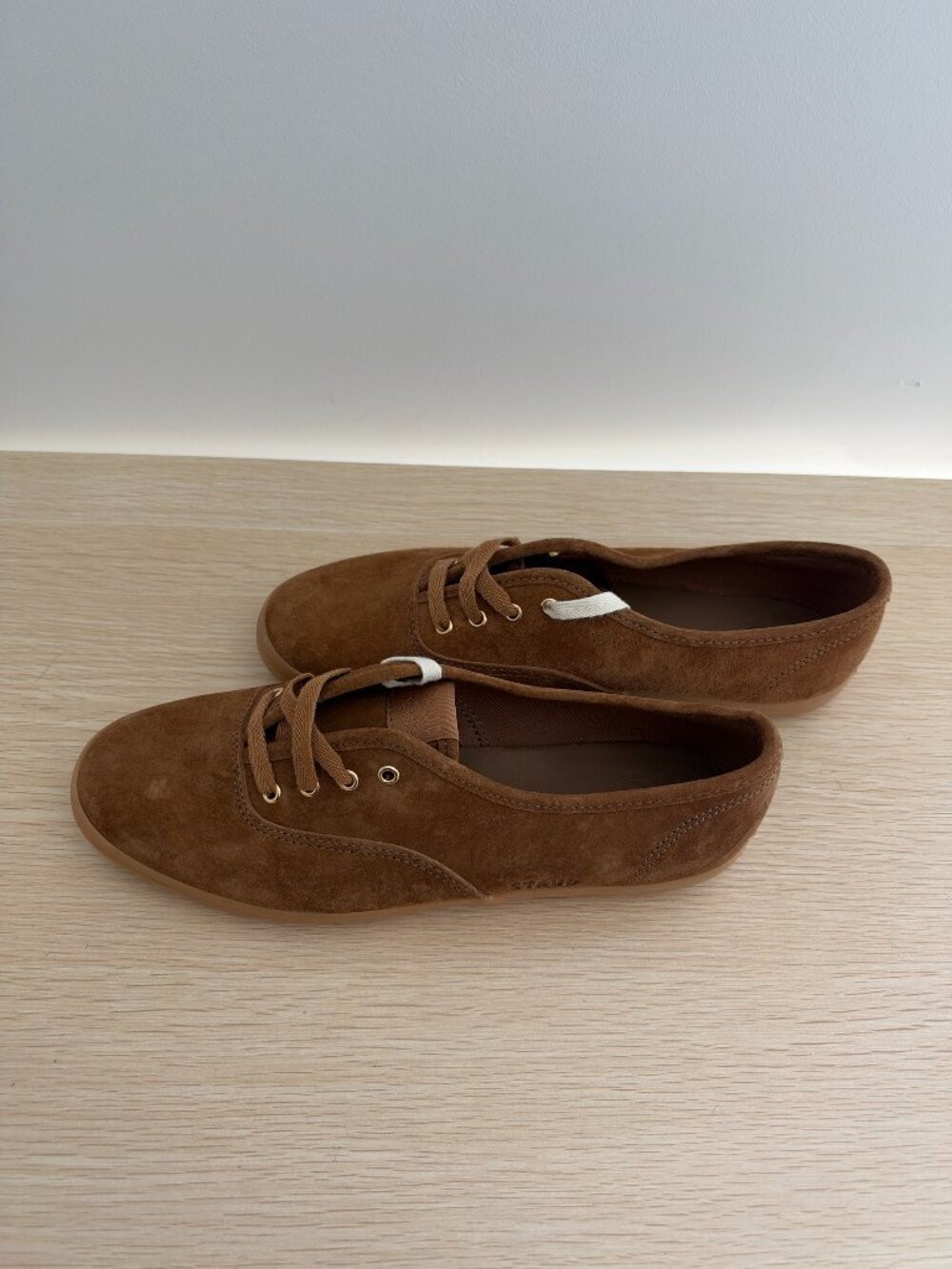 STAUD x Keds Champion Suede Sneaker Tan Gum Sole Women's 8 Sold Out